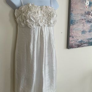 🤍Short strapless white Alexia Admor dress!🤍